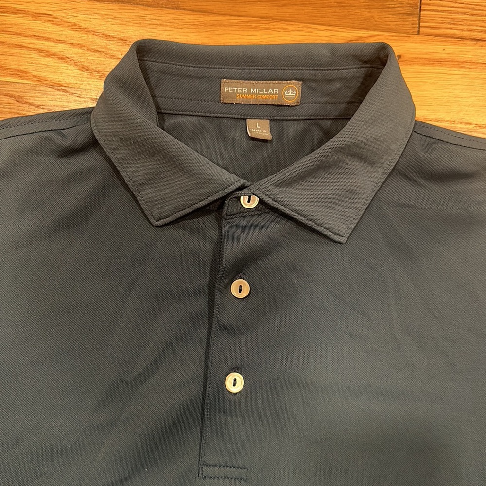 Peter Millar Summer Comfort polo, size LARGE - Picture 2 of 2